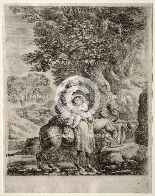 Flight into Egypt. Creator: Stefano Della Bella (Italian, 1610-1664).