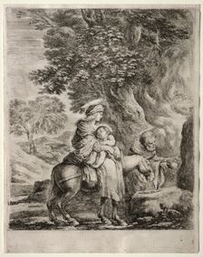 Flight into Egypt. Creator: Stefano Della Bella (Italian, 1610-1664)