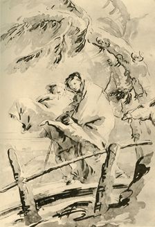 Flight into Egypt before 1752, (1928). Artist: Giovanni Battista Tiepolo