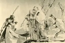 Flight into Egypt before 1752, (1928). Artist: Giovanni Battista Tiepolo
