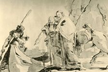 Flight into Egypt before 1752, (1928). Artist: Giovanni Battista Tiepolo