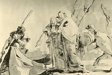 Flight into Egypt before 1752, (1928). Artist: Giovanni Battista Tiepolo