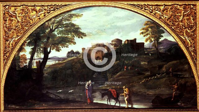 Flight into Egypt', c. 1604, Annibale Carracci.