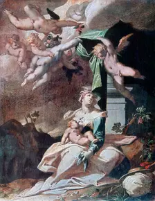 Flight into Egypt c1566-1611. Artist: Bartholomeus Spranger