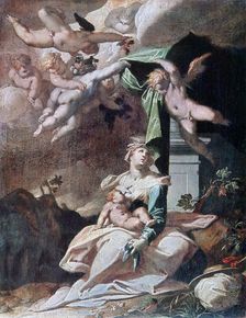 Flight into Egypt c1566-1611. Artist: Bartholomeus Spranger