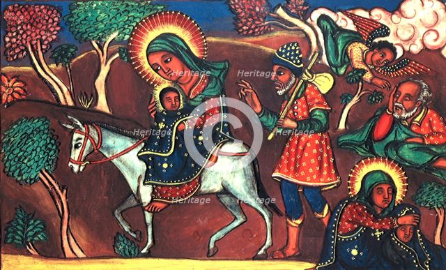 Flight into Egypt, c1730-c1755. Creator: Unknown.