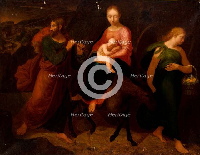 Flight into Egypt, c1860. Creator: Kanuty Rusiecki.
