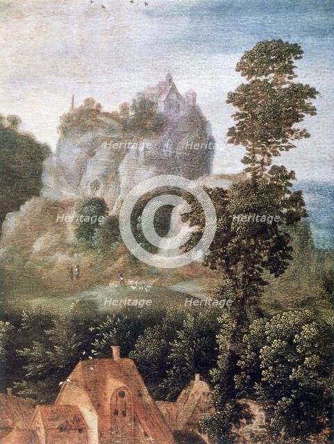 'Flight into Egypt', (detail), c1530-1550.  Artist: Herri met de Bles