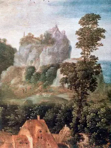 Flight into Egypt (detail), c1530-1550. Artist: Herri met de Bles