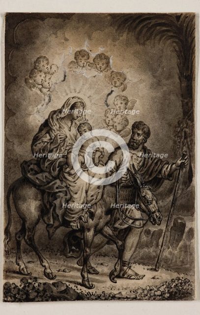 Flight into Egypt, early 19th century. Creator: Alexandre Joseph Desenne.