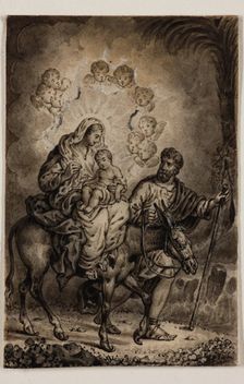 Flight into Egypt, early 19th century. Creator: Alexandre Joseph Desenne