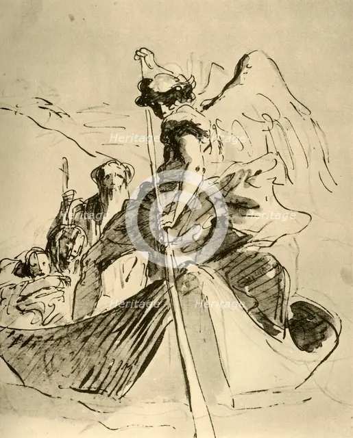 'Flight into Egypt', mid 18th century, (1928). Artist: Giovanni Battista Tiepolo.