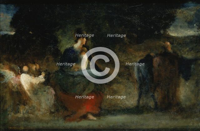 Flight into Egypt, mid-late 19th century. Creator: Robert Loftin Newman.