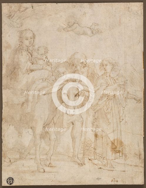 Flight into Egypt, n.d. Creator: Giovanni Baglione.