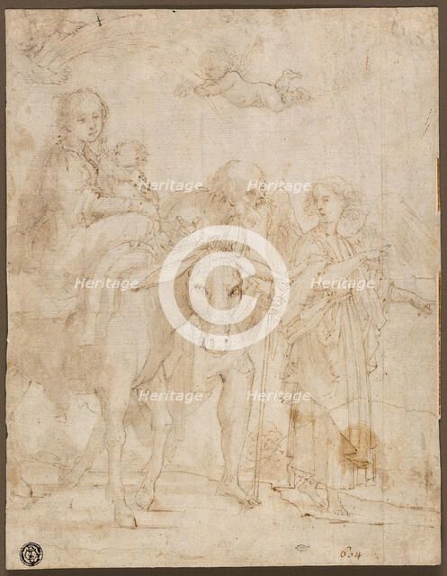 Flight into Egypt, n.d. Creator: Giovanni Baglione.