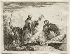 Flight into Egypt: The Holy Family Leaving the Shore. Creator: Giovanni Domenico Tiepolo (Italian, 1727-1804)