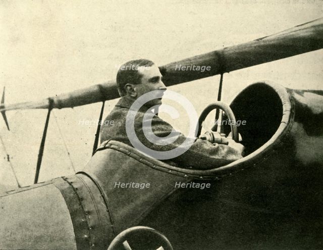 'Flight-Lieutenant C. H. Collet, R.N., D.S.O.', c1914, (c1920). Creator: N Birkett.