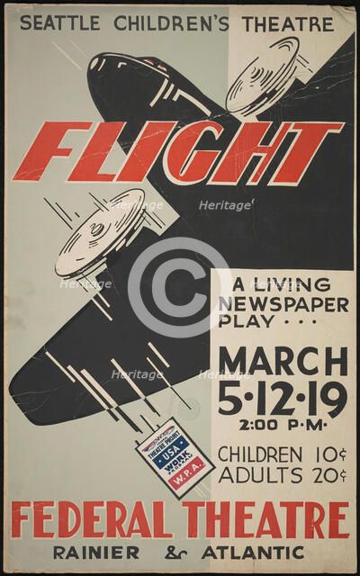 Flight, Seattle, 1938. Creator: Unknown.