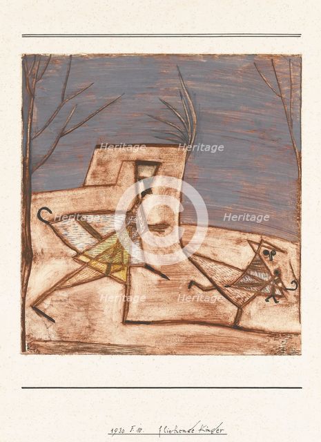 Fliehende Kinder (Children fleeing), 1930. Artist: Klee, Paul (1879-1940)