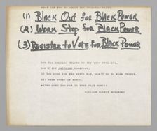 Flier for the Madison County Movement, 1966. Creator: Unknown
