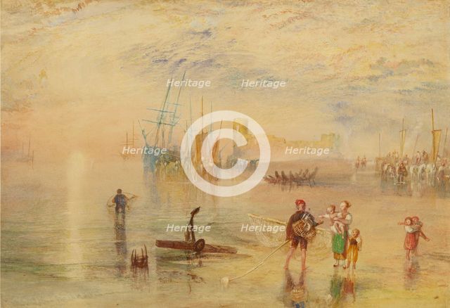 'Flint Castle, North Wales', 1834-1838. Creator: JMW Turner.