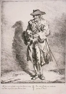 Flint and steel seller, Cries of London, 1760. Artist: Paul Sandby