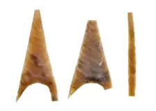 Flint arrowheads from Marden Henge excavations, Wiltshire, 2010. Artist: Historic England Staff Photographer