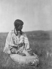 Flint Smoker's daughter, c1910. Creator: Edward Sheriff Curtis