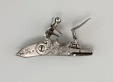 Flintlock of a Gun, Europe, late 19th century. Creator: Unknown