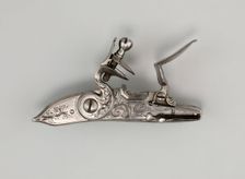 Flintlock of a Gun, Europe, late 19th century. Creator: Unknown