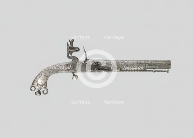 Flintlock Belt Pistol, Scotland, 1775. Creator: Leigh Thomas Murdoch.