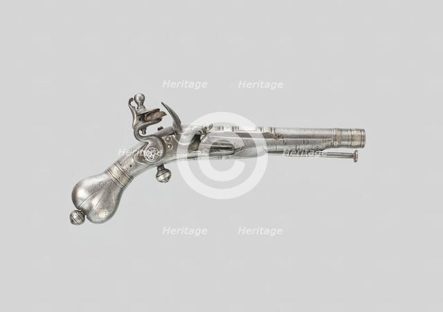 Flintlock Belt Pistol, Scotland, c. 1700. Creator: John Stuart.