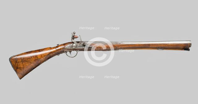 Flintlock Blunderbuss with a Folding Butt, Brescia, 1775. Creator: Nicola Duna.