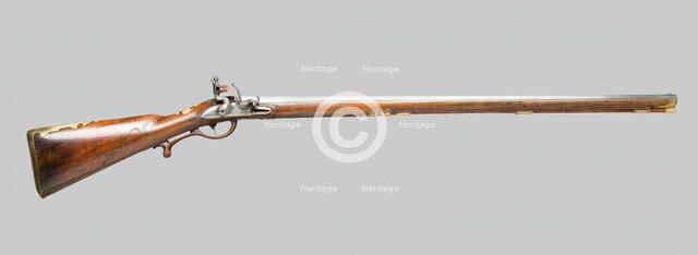 Flintlock Fowling Gun, Germany, c. 1770. Creator: Karl Starek.