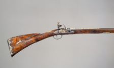 Flintlock Gun, French, Saint-Etienne, dated 1735. Creators: Louis Jaley, Nicolas Carteron, Joseph Blachon