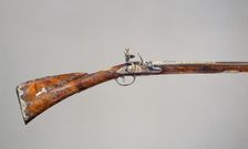 Flintlock Gun, French, Saint-Etienne, dated 1735. Creators: Louis Jaley, Nicolas Carteron, Joseph Blachon
