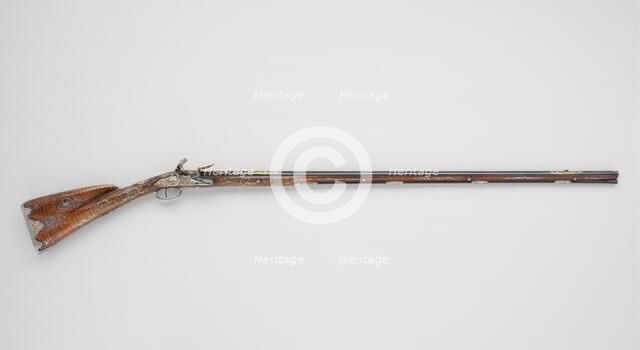 Flintlock Gun, French, Paris, ca. 1750. Creators: Le Faure, Mollier.