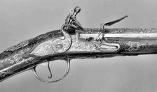 Flintlock Gun, German, ca. 1730-40. Creator: Unknown