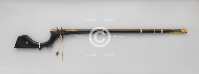 Flintlock Gun, Indian, Sindh (now Pakistan); lock, British, second quarter of the 19th century. Creator: Unknown.
