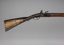 Flintlock Longrifle, American, York County, Pennsylvania, ca. 1770. Creator: George Schreyer