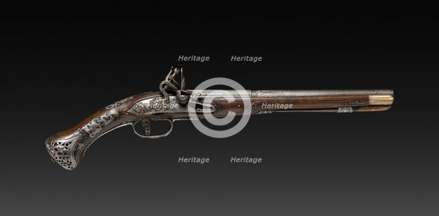 Flintlock Pistol, 1788. Creator: Unknown.