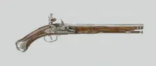 Flintlock Pistol, Italy, c. 1680. Creator: Unknown