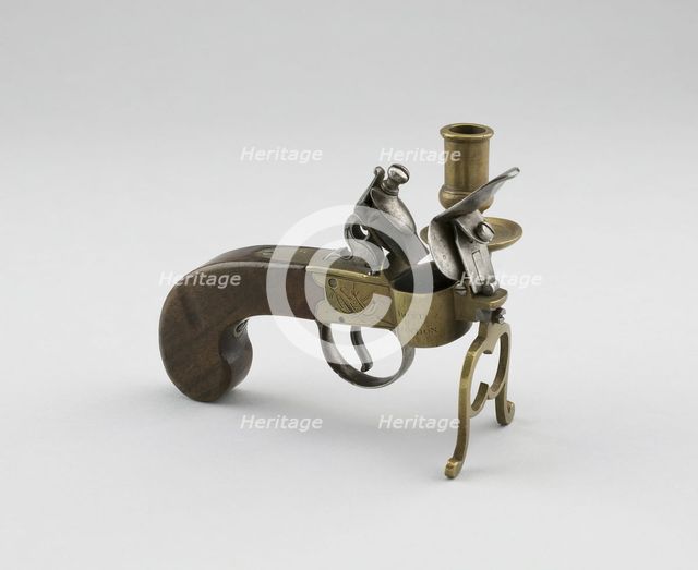 Flintlock Strike-A-Light, England, early 19th century. Creator:  P. Bond England.