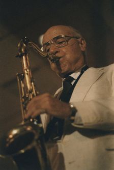 Flip Phillips, The March of Jazz, Clearwater Beach, Florida, 1997. Creator: Brian Foskett