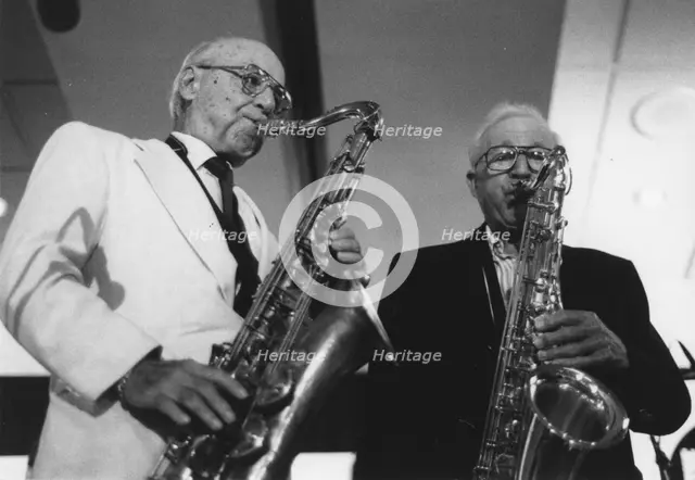 Flip Phillips and Jerry Jerome, Arbors Jazz Weekend, Florida, 1997. Creator: Brian Foskett.