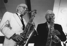 Flip Phillips and Jerry Jerome, Arbors Jazz Weekend, Florida, 1997. Creator: Brian Foskett