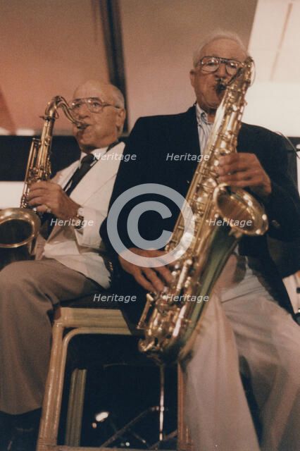 Flip Phillips and Jerry Jerome, The March of Jazz, Clearwater Beach, Florida, 1997. Creator: Brian Foskett.
