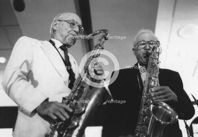 Flip Phillips and Jerry Jerome, The March of Jazz, Clearwater Beach, Florida, 1997. Creator: Brian Foskett.