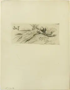 Flirt, 1894. Creator: Félicien Rops
