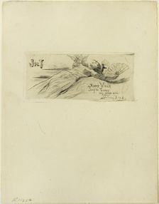 Flirt, 1894. Creator: Félicien Rops